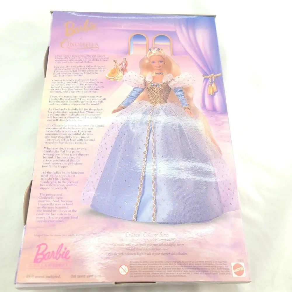 1996 Mattel Cinderella Barbie Collector Edition Long Straight Hair Fashion Doll